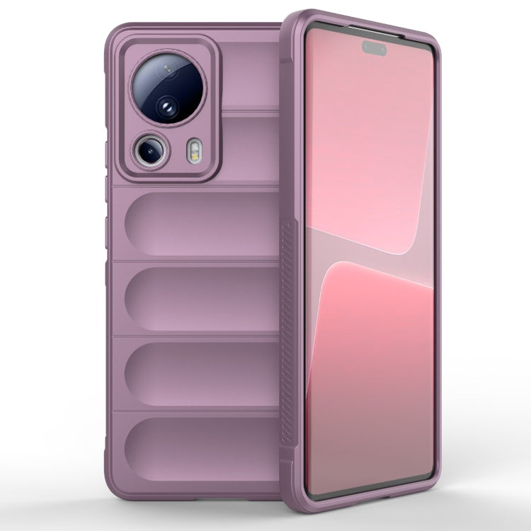 For Xiaomi 13 Lite Magic Shield TPU + Flannel Phone Case(Purple) - 13 Lite Cases by PMC Jewellery | Online Shopping South Africa | PMC Jewellery