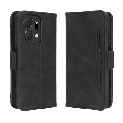 For Honor X7a Skin Feel Calf Texture Card Slots Leather Phone Case(Black) - Honor Cases by PMC Jewellery | Online Shopping South Africa | PMC Jewellery