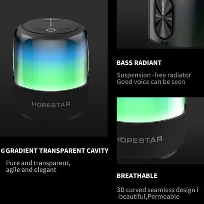 HOPESTAR SC-01 Waterproof LED Light Wireless Bluetooth Speaker(Black) - Desktop Speaker by HOPESTAR | Online Shopping South Africa | PMC Jewellery