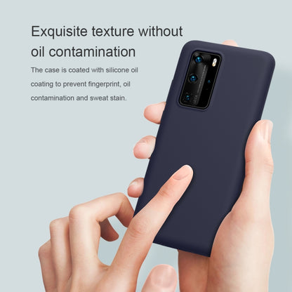 For Huawei P40 Pro NILLKIN Feeling Series Shockproof Liquid Silicone Protective Case(Black) - Huawei Cases by NILLKIN | Online Shopping South Africa | PMC Jewellery