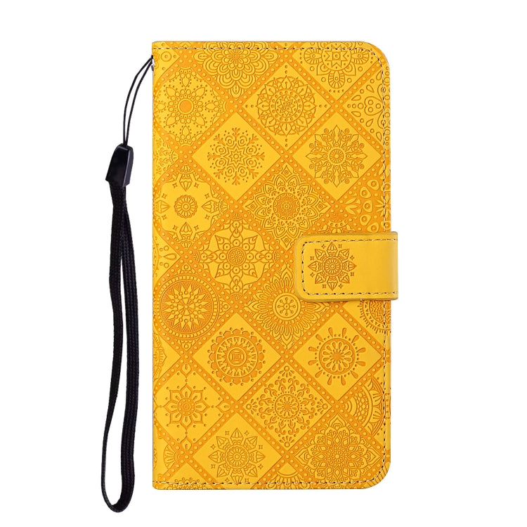 For Xiaomi Redmi 12C Ethnic Style Embossed Pattern Leather Phone Case(Yellow) - free shipping - PMC TechLife - Order now!