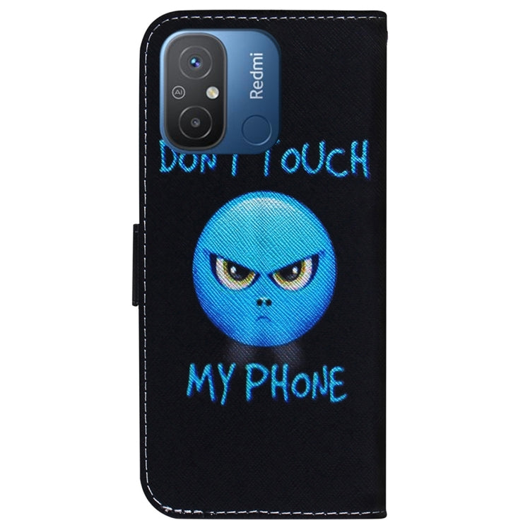 For Xiaomi Redmi 12C / 11A Coloured Drawing Flip Leather Phone Case(Anger) - Xiaomi Cases by PMC Jewellery | Online Shopping South Africa | PMC Jewellery