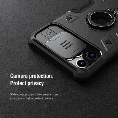 For iPhone 11 Pro Max NILLKIN Shockproof CamShield Armor Protective Case with Invisible Ring Holder(Black) - iPhone 11 Pro Max Cases by NILLKIN | Online Shopping South Africa | PMC Jewellery