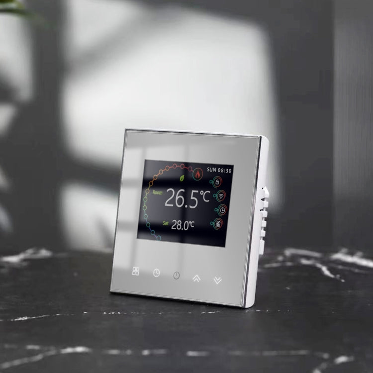 BHT-2002GBLM 220V Smart Home Heating Thermostat Electric Heating WiFi Thermostat with External Sensor Wire(White) - Thermostat & Thermometer by PMC TechLife | Online Shopping South Africa | PMC TechLife