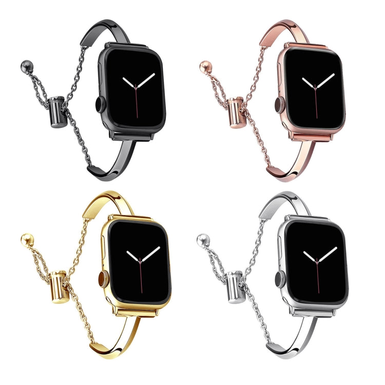 Stainless Steel Bracelet Watch Band For Apple Watch Series 9&8&7 41mm / SE 3&SE 2&6&SE&5&4 40mm / 3&2&1 38mm(Silver) - Watch Bands by PMC TechLife | Online Shopping South Africa | PMC TechLife | Buy Now Pay Later Mobicred