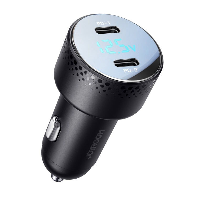 JOYROOM JR-CCD02 70W Dual PD Ports Digital Display Car Charger(Black) - Car Charger by JOYROOM | Online Shopping South Africa | PMC Jewellery