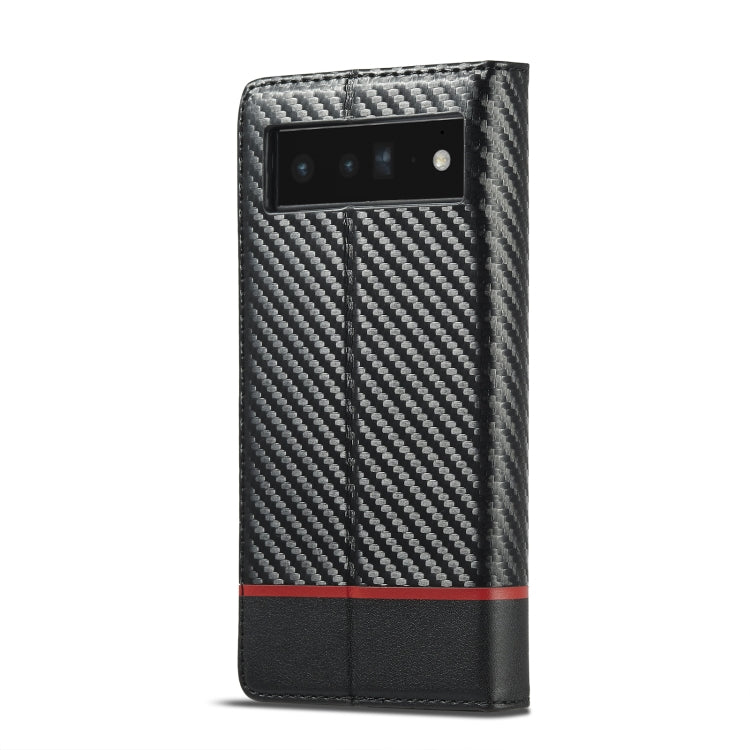 For Google Pixel 7a LC.IMEEKE Carbon Fiber Leather Phone Case(Horizontal Black) - free shipping - PMC TechLife - Order now!