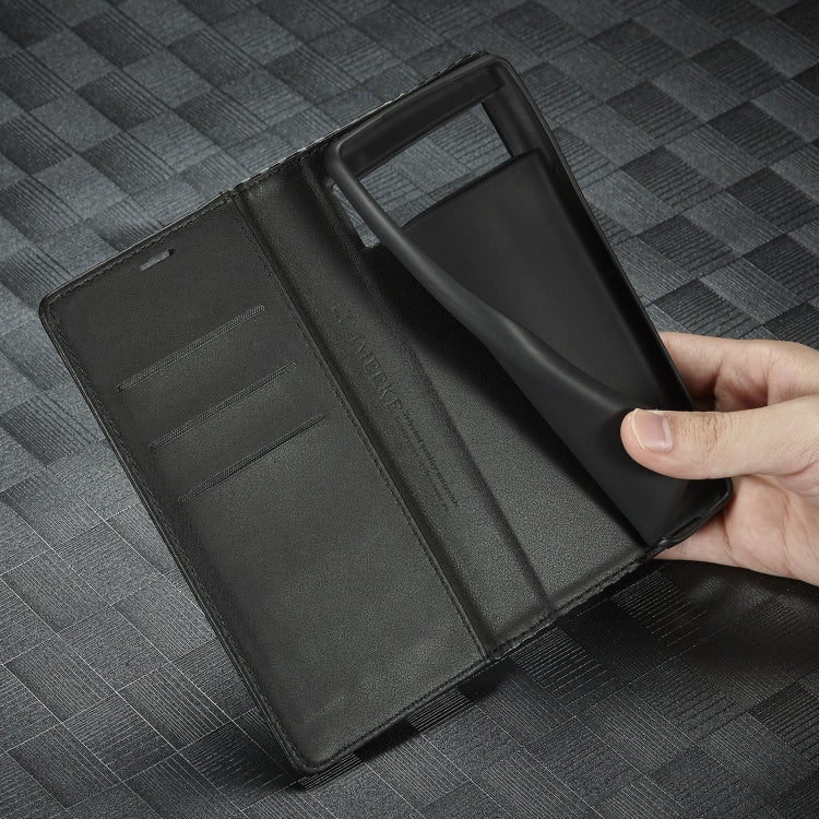 For Google Pixel 7a LC.IMEEKE Carbon Fiber Leather Phone Case(Horizontal Black) - free shipping - PMC TechLife - Order now!