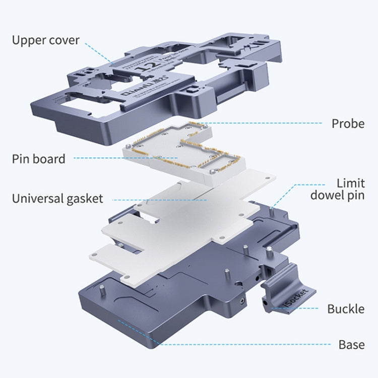 Qianli iSocket Motherboard Layered Test Fixture For iPhone 12 Series - Repair Fixture by QIANLI | Online Shopping South Africa | PMC Jewellery