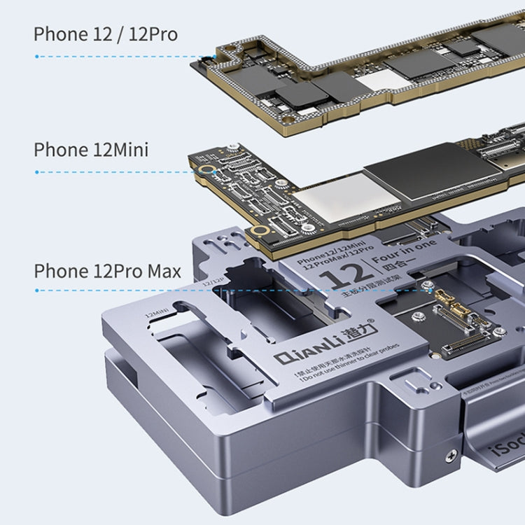 Qianli iSocket Motherboard Layered Test Fixture For iPhone 12 Series - Repair Fixture by QIANLI | Online Shopping South Africa | PMC Jewellery