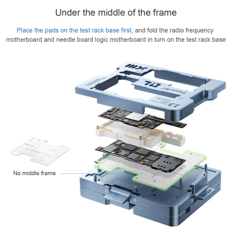 Qianli iSocket Motherboard Layered Test Fixture For iPhone 13 Series - Repair Fixture by QIANLI | Online Shopping South Africa | PMC Jewellery