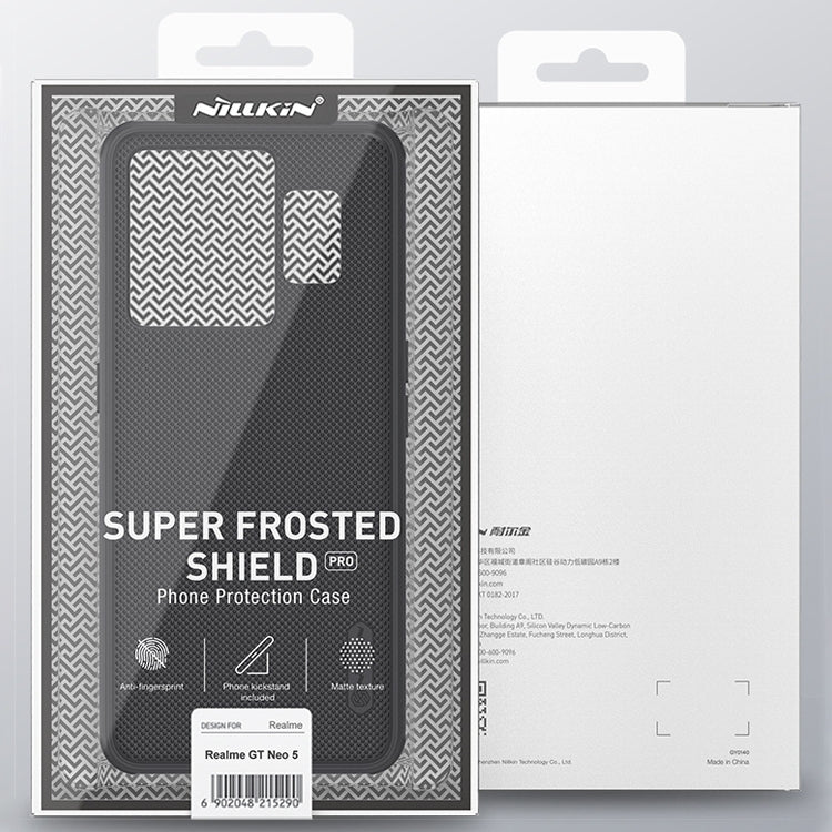 For Realme GT Neo 5 NILLKIN Frosted Shield Pro PC + TPU Phone Case(Black) - Realme Cases by NILLKIN | Online Shopping South Africa | PMC TechLife | Buy Now Pay Later Mobicred