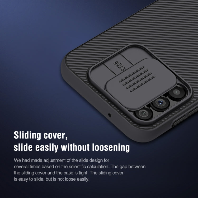 For Samsung Galaxy A14 4G NILLKIN Black Mirror Series Camshield PC Phone Case(Blue) - Galaxy Phone Cases by NILLKIN | Online Shopping South Africa | PMC TechLife | Buy Now Pay Later Mobicred