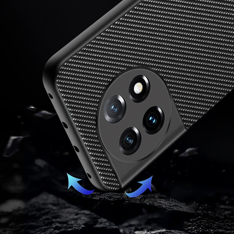 For OnePlus 11 Ultra-thin Carbon Fiber Texture Printing Phone Case(Black Blue) - OnePlus Cases by PMC Jewellery | Online Shopping South Africa | PMC Jewellery