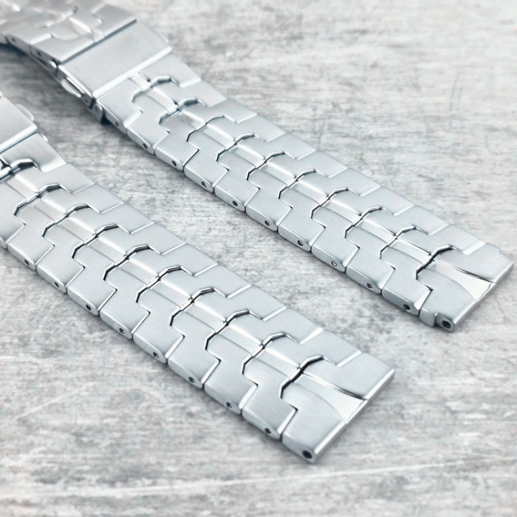 For Garmin Venu 2 / Forerunner 265 / 255 22mm Universal Stainless Steel Watch Band(Black) -  by PMC TechLife | Online Shopping South Africa | PMC TechLife