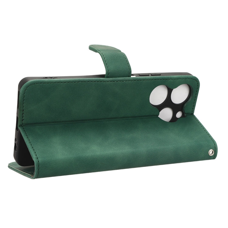 For TECNO Spark 10 Pro Skin Feel Magnetic Flip Leather Phone Case(Green) - free shipping - PMC TechLife - Order now!