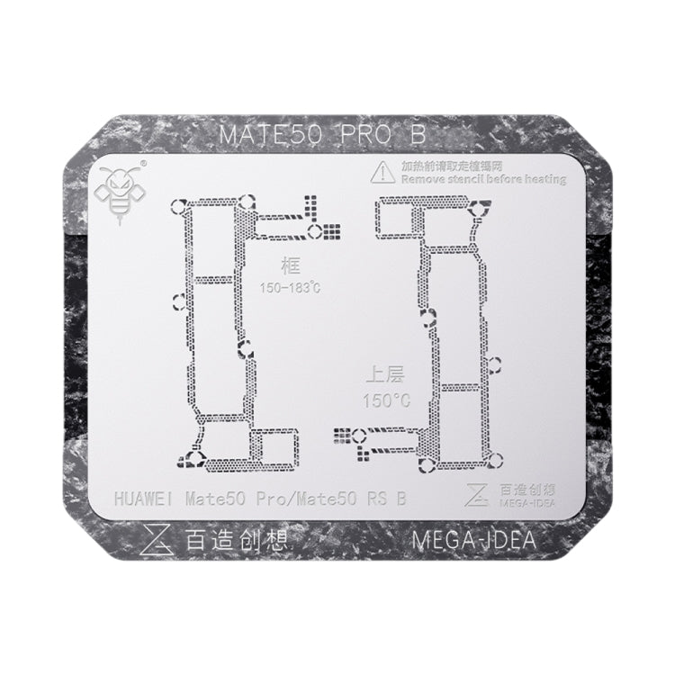 For Huawei Mate 50 Pro B Qianli Mega-idea Multi-functional Middle Frame Positioning BGA Reballing Platform - Repair Platform by QIANLI | Online Shopping South Africa | PMC Jewellery