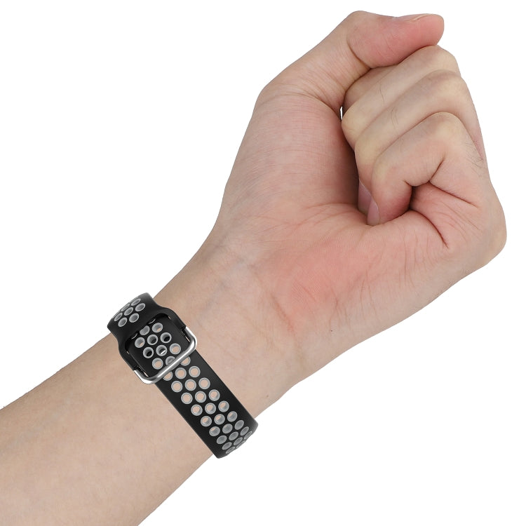 For Honor Watch GS 3i 22mm Sports Two-tone Silicone Watch Band(Midnight Blue Grey) - Smart Wear by PMC TechLife | Online Shopping South Africa | PMC TechLife