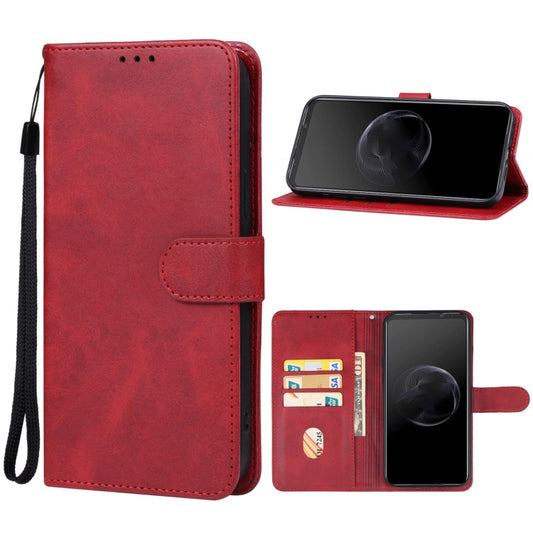 For Asus ROG Phone 7 Leather Phone Case(Red) - ASUS Cases by PMC Jewellery | Online Shopping South Africa | PMC Jewellery