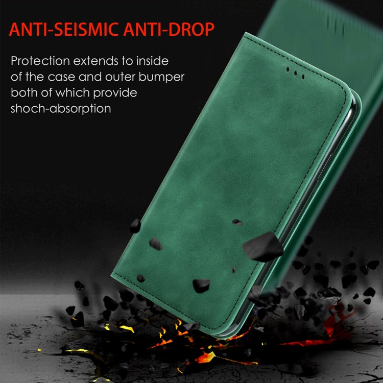 For Samsung Galaxy A14 5G Retro Skin Feel Magnetic Leather Phone Case(Green) - free shipping - PMC TechLife - Order now!