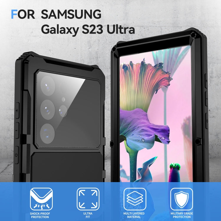For Samsung Galaxy S23 Ultra 5G R-JUST RJ-56 3rd Gen Life Waterproof Dustproof Shockproof Phone Case(Black) - Galaxy S23 Ultra 5G Cases by R-JUST | Online Shopping South Africa | PMC TechLife | Buy Now Pay Later Mobicred