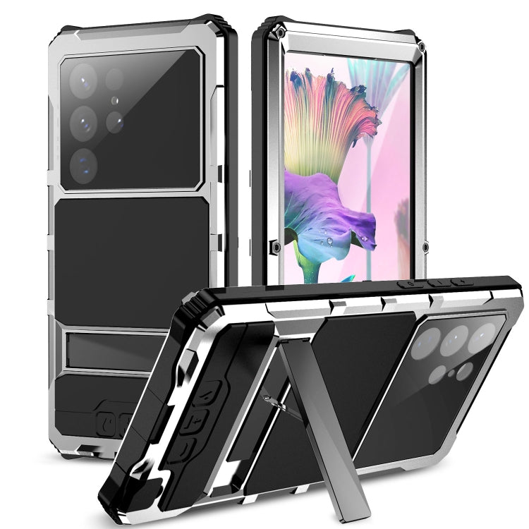 For Samsung Galaxy S23 Ultra 5G R-JUST RJ-56 3rd Gen Life Waterproof Dustproof Shockproof Phone Case(Silver) - Galaxy S23 Ultra 5G Cases by R-JUST | Online Shopping South Africa | PMC TechLife | Buy Now Pay Later Mobicred