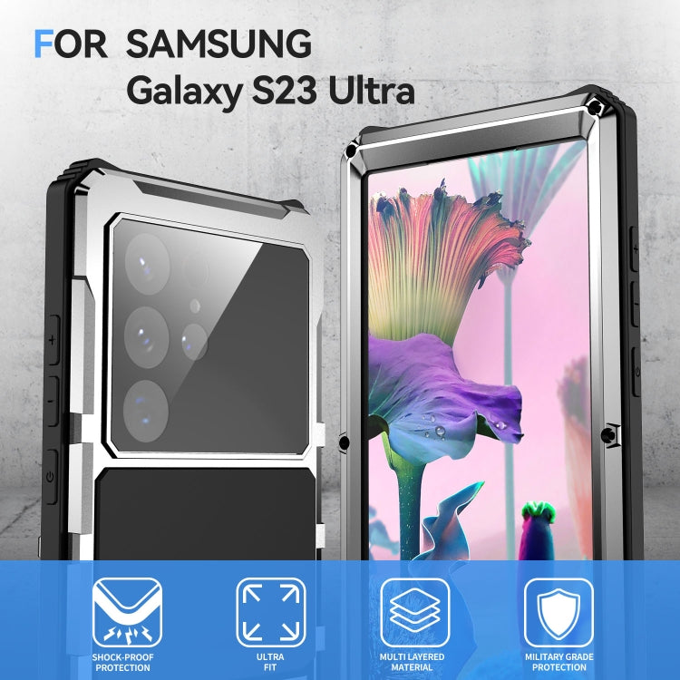 For Samsung Galaxy S23 Ultra 5G R-JUST RJ-56 3rd Gen Life Waterproof Dustproof Shockproof Phone Case(Silver) - Galaxy S23 Ultra 5G Cases by R-JUST | Online Shopping South Africa | PMC TechLife | Buy Now Pay Later Mobicred