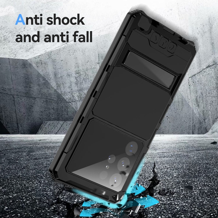 For Samsung Galaxy S22 Ultra 5G R-JUST RJ-56 3rd Gen Life Waterproof Dustproof Shockproof Phone Case(Black) - Galaxy S22 Ultra 5G Cases by R-JUST | Online Shopping South Africa | PMC TechLife | Buy Now Pay Later Mobicred