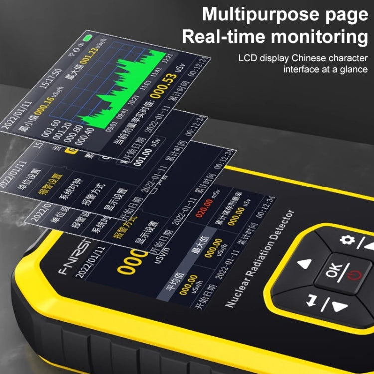 Fnirsi GC01 Home Lndustrial Marble Radioactive X / Y Ray Nuclear Radiation Detector Geiger Counter(Yellow) - free shipping - PMC TechLife - Order now!
