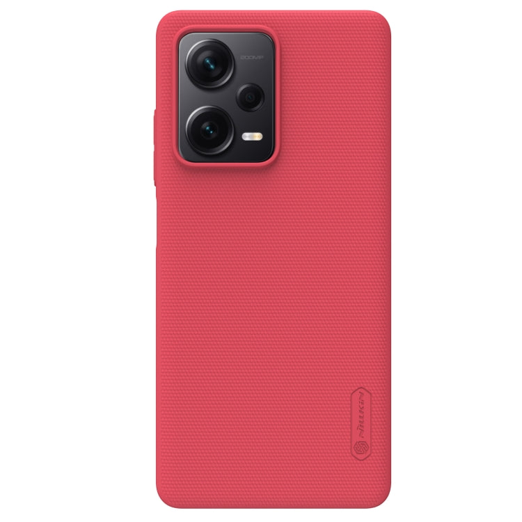 For Xiaomi Redmi Note 12 Pro+ 5G Global NILLKIN Frosted PC Phone Case(Red) - Note 12 Pro+ Cases by NILLKIN | Online Shopping South Africa | PMC Jewellery