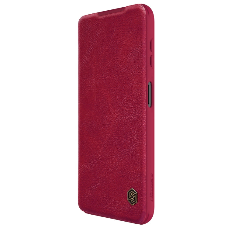 For Samsung Galaxy A14 4G NILLKIN QIN Series Pro Sliding Camera Cover Design Leather Phone Case(Red) - Galaxy Phone Cases by NILLKIN | Online Shopping South Africa | PMC TechLife