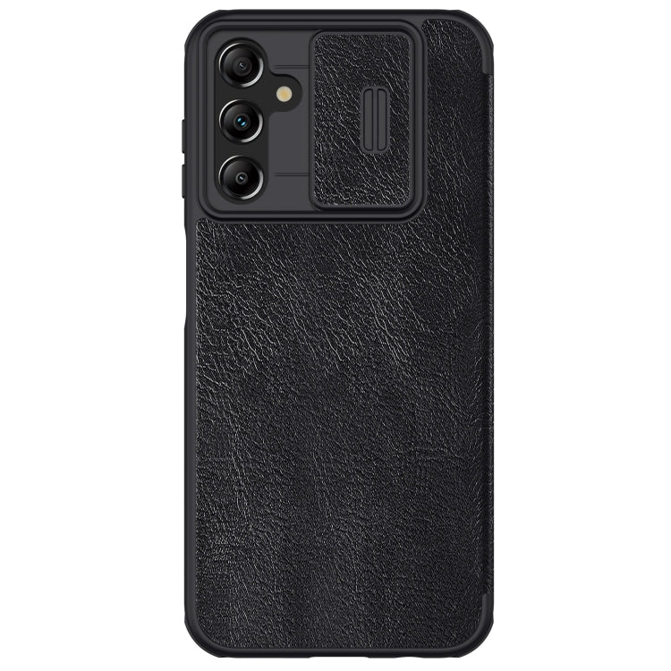 For Samsung Galaxy A14 4G NILLKIN QIN Series Pro Sliding Camera Cover Design Leather Phone Case(Black) - Galaxy Phone Cases by NILLKIN | Online Shopping South Africa | PMC TechLife | Buy Now Pay Later Mobicred
