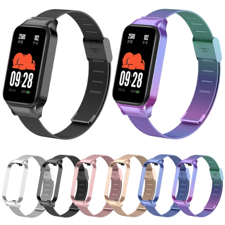 For Redmi Band 2 Milan Buckle Metal Watch Band(Rose Pink) - Smart Wear by PMC TechLife | Online Shopping South Africa | PMC TechLife