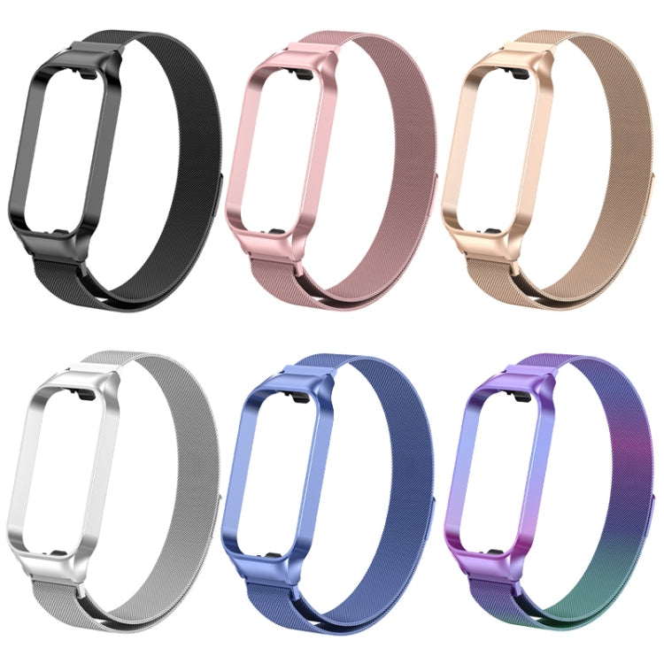 For Redmi Band 2 Milan Magnetic Metal Watch Band(Black) - Smart Wear by PMC TechLife | Online Shopping South Africa | PMC TechLife
