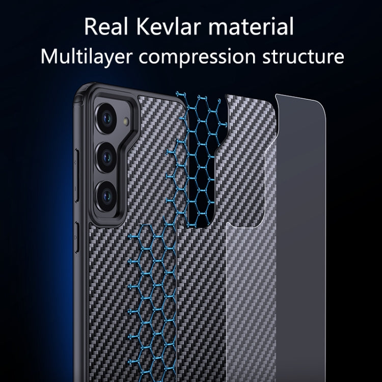 For Samsung Galaxy S23 5G wlons Magsafe Carbon Fiber Kevlar TPU Phone Case(Black) - free shipping - PMC TechLife - Order now!