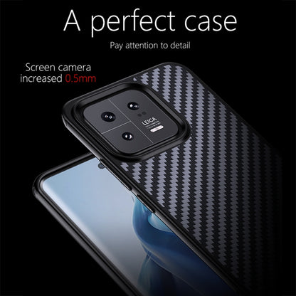 For Xiaomi 13 wlons Magsafe Carbon Fiber Kevlar TPU Phone Case(Black) - 13 Cases by wlons | Online Shopping South Africa | PMC Jewellery