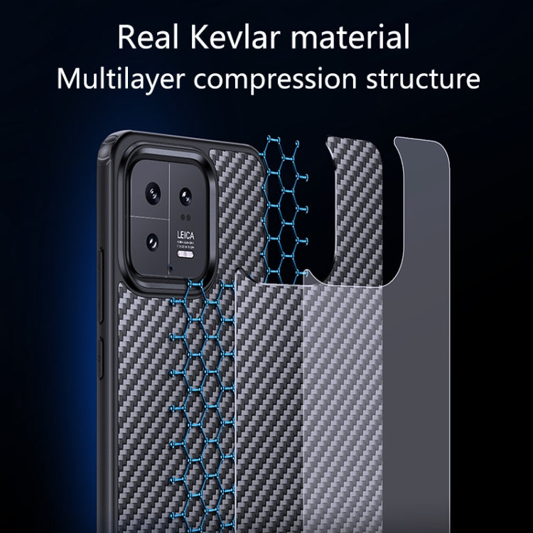 For Xiaomi 13 Pro wlons Magsafe Carbon Fiber Kevlar TPU Phone Case(Black) - Xiaomi Cases by wlons | Online Shopping South Africa | PMC TechLife | Buy Now Pay Later Mobicred