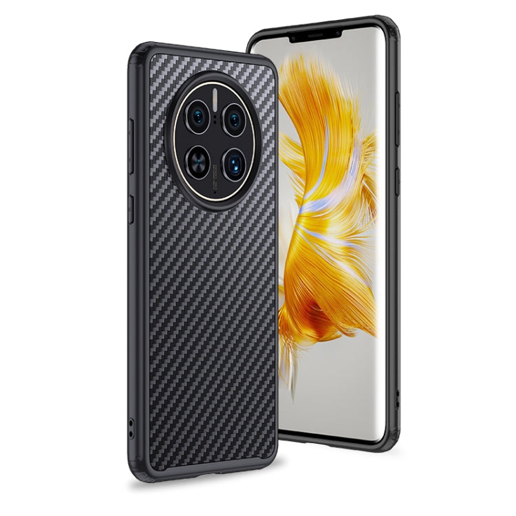 For Huawei Mate 50 Pro wlons Magsafe Carbon Fiber Kevlar TPU Phone Case(Black) - Huawei Cases by wlons | Online Shopping South Africa | PMC TechLife | Buy Now Pay Later Mobicred