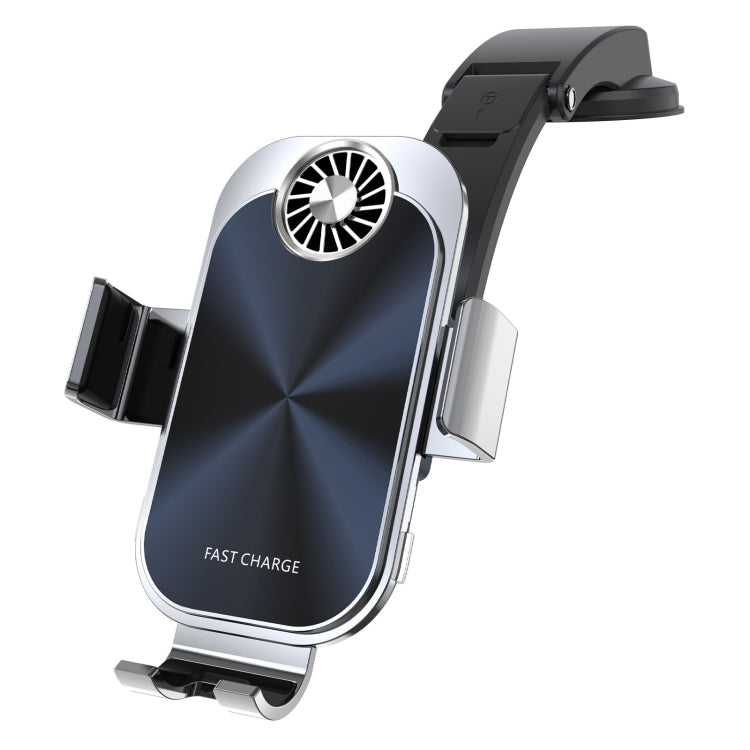 For Samsung Galaxy Z Flip4 / 3 C36 Fan Cooling Dual Coil Car Phone Holder Wireless Charger - Wireless Charger Holders by PMC TechLife | Online Shopping South Africa | PMC TechLife