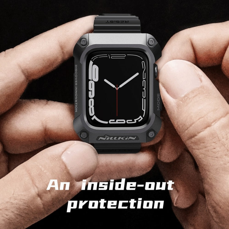 NILLKIN Ruidong Series Alloy + TPU Integrated Watch Band For Apple Watch Series 8&7 45mm(Green) - Watch Bands by NILLKIN | Online Shopping South Africa | PMC TechLife | Buy Now Pay Later Mobicred