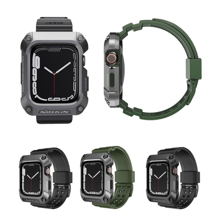 NILLKIN Ruidong Series Alloy + TPU Integrated Watch Band For Apple Watch Series SE 2&6&SE&5&4 44mm(Green) - free shipping - PMC TechLife - Order now!