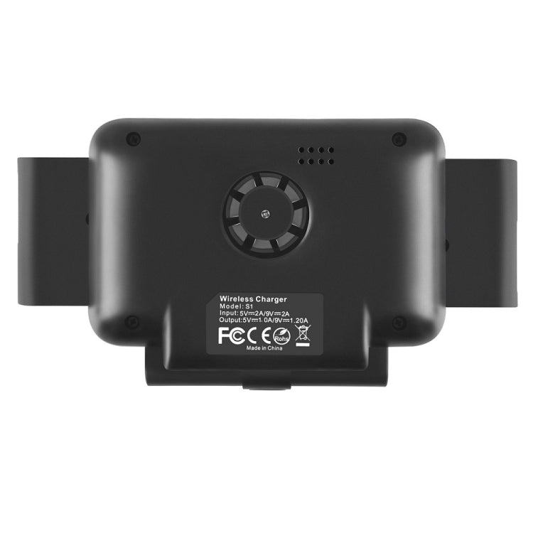 For Samsung Galaxy Z Fold4 / 3 S1 Car Horizontal Navigation Phone Holder Wireless Charger(Black) - Wireless Charger Holders by PMC TechLife | Online Shopping South Africa | PMC TechLife