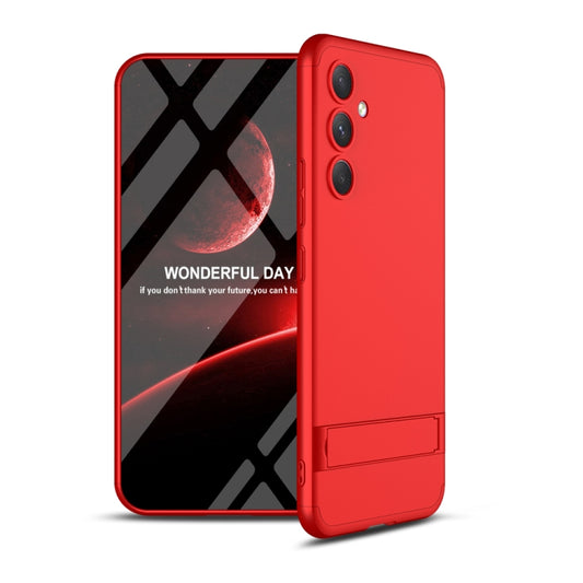 For Samsung Galaxy A54 5G GKK Three Stage Splicing Full Coverage PC Phone Case with Stand(Red) - Galaxy Phone Cases by GKK | Online Shopping South Africa | PMC Jewellery