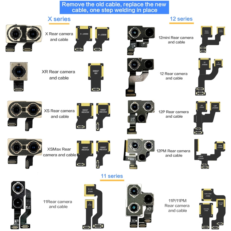 For iPhone 12 Pro Max J10200 i2C Back Facing Wide Camera Cable - Flex Cable by PMC TechLife | Online Shopping South Africa | PMC TechLife