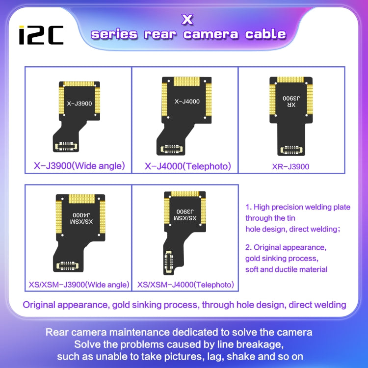 For iPhone 12 Pro Max J10200 i2C Back Facing Wide Camera Cable - Flex Cable by PMC Jewellery | Online Shopping South Africa | PMC Jewellery