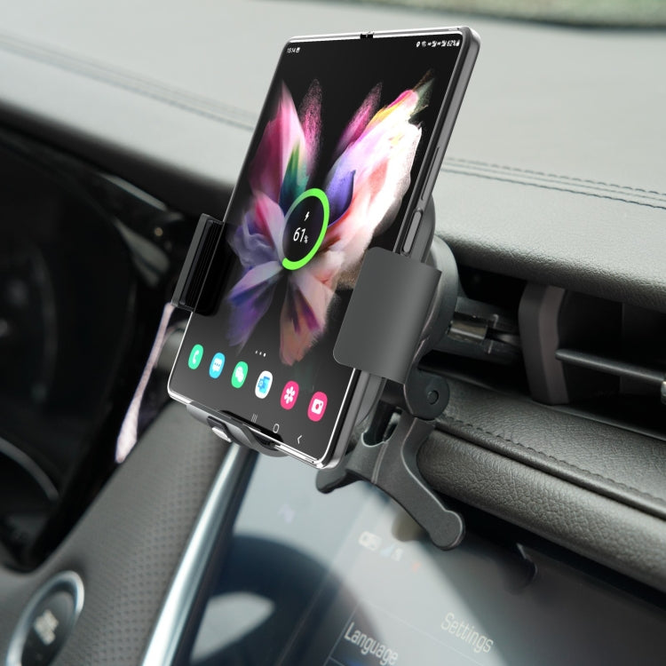 For Samsung Galaxy Z Fold4 / 3 S3 Dual Coil Car Phone Holder Wireless Charger - Wireless Charger Holders by PMC TechLife | Online Shopping South Africa | PMC TechLife