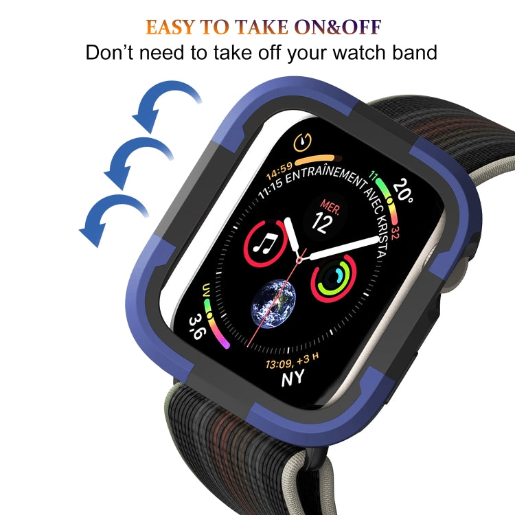 For Apple Watch Series SE 2&6&SE&5&4 40mm Armor Frame Watch Case(Purple) - Smart Wear by PMC TechLife | Online Shopping South Africa | PMC TechLife