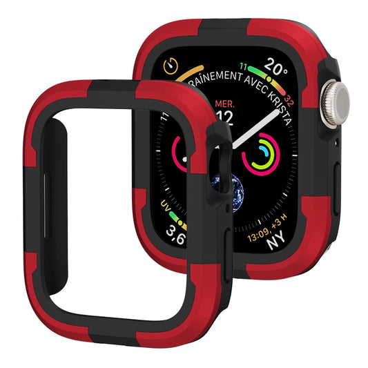 For Apple Watch Series 8 & 7 41mm Armor Frame Watch Case(Red) - Smart Wear by PMC Jewellery | Online Shopping South Africa | PMC Jewellery