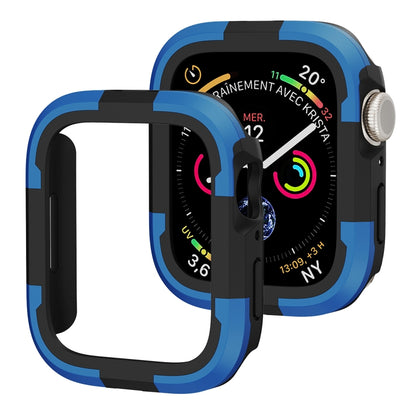 For Apple Watch Series SE 2&6&SE&5&4 44mm Armor Frame Watch Case(Blue) - Smart Wear by PMC Jewellery | Online Shopping South Africa | PMC Jewellery