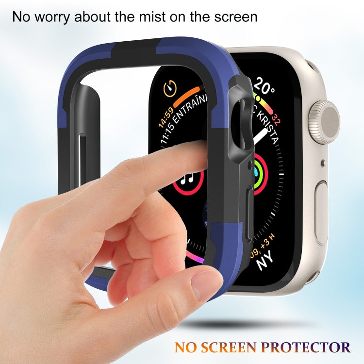 For Apple Watch Series SE 2&6&SE&5&4 44mm Armor Frame Watch Case(Purple) - Smart Wear by PMC TechLife | Online Shopping South Africa | PMC TechLife